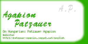 agapion patzauer business card
